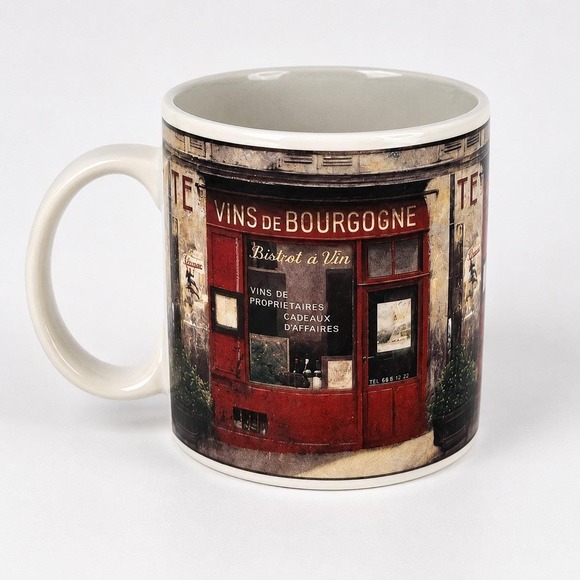 Sakura Other - Sakura Table Storefronts French Bistro Coffee Mug Chiu Tak Hak Stoneware 10 oz